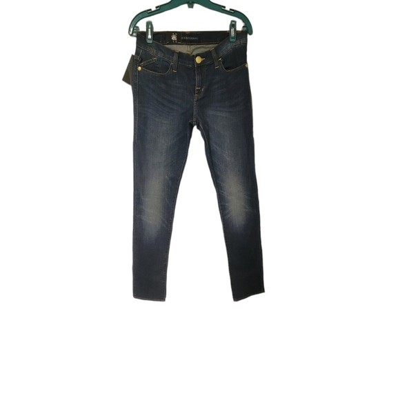 ROCK & REPUBLIC Size 8 Mid Rise Skinny Berlin Jeans White Denim NWT $88‎ - Picture 8 of 9